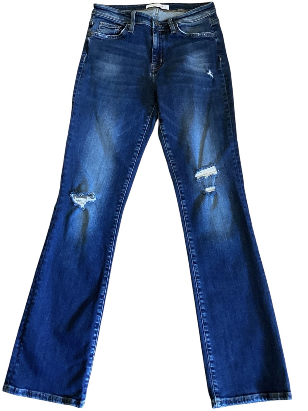 Flying Monkey Platinum Y2878-N Distressed Flare Bootcut Jeans Size 27